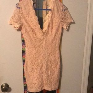 Beautiful peach dress by TOBI